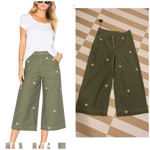 $319 SIWY Loretta Military Wide Leg size 23